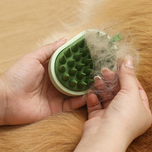 Cepillo de Aseo para Mascotas de Silicona y Cuero Sintético Suave, Impermeable y Ecológico, con Función de Masaje para Perros y Gatos, para Uso en el Baño - Product Image 5