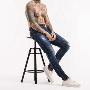 Personnaliser les jeans pour hommes denim fabrique des pantalons droits décontractés slim pour garçons jeans stretch pour hommes avec fermeture à glissière et braguette jean skinny - Product Image 6