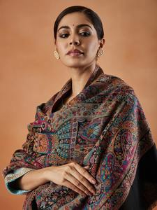 Chal de estilo Vintage personalizado para mujer, lana de Cachemira de alta calidad disponible, varios tamaños, tarifa al por mayor para el departamento de musulmanes - Product Image 3