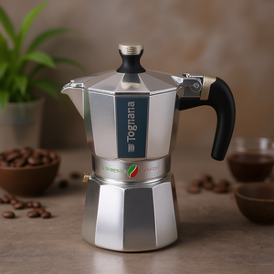 Cafetera de Aluminio 6 Tazas ITALIKA Cromo W943056ITAL - Product Image 3