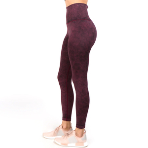New Arrival Plus Size Women Mid <b>Leggings</b> Pants Best Material Workout Sportswear Acid Wash Solid <b>Pattern</b> Quick Dry Breathable - Product Image 3