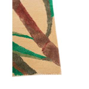 Hacienda Gold Hand Tufted Wool & Viscose Rug Floral Abstract Pattern Plush <b>Top</b>-284 for Home Living Room Hallway Rectangle Model - Product Image 4