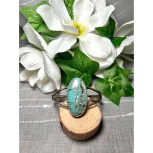 Dave Skeets #8 Fashion <b>Cuff</b> <b>Bracelet</b> Turquoise & Sterling <b>Silver</b> Elegant & Stylish Accessory - Product Image 1