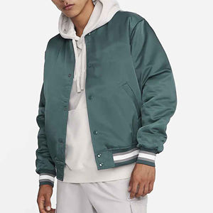 Nouvelle conception de vêtements décontractés, veste bomber en satin pour homme tendance, sur mesure, vente chaude, veste de haute qualité à prix de gros - Product Image 2