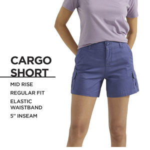 Short Cargo pour femmes Streetwear été décontracté confortable taille haute couleur unie blanc coton Shorts pour femmes avec poches - Product Image 6