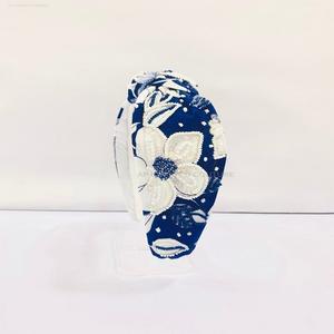 Bandeaux perlés accessoire de cheveux à la mode de luxe à la mode bandeau perlé à strass de graine fait à la main indien haut noué bandeaux - Product Image 6