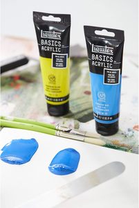 Pintura Acrílica <span class=keywords><strong>Liquitex</strong></span> BASICS en Tubo de 118 ml (4 oz), Blanco Titanio para Lienzo, Juego en Empaque - Product Image 6