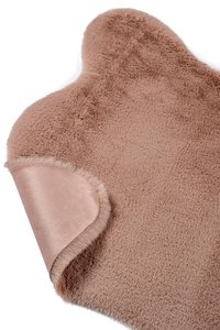 Alfombra de felpa de conejo rosa de calidad superior al por mayor MOQ bajo hecho Turquía hogar oración estilo escandinavo Puerta de Color sólido - Product Image 4