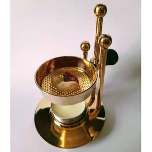 Design unique Vente à chaud Porte-encens en laiton Brûleur réglable Or fini pour la maison Bureau Restaurants Décorations de table - Product Image 3