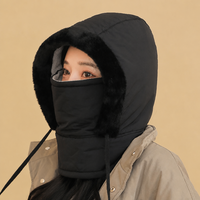 Balaclava d'hiver personnalisée en polaire, protection des oreilles, masque facial, cache-cou unisexe