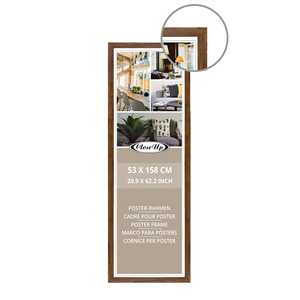 Marco de Fotos Clásico de Madera de Roble de 53x158cm, Tamaño A1, con Cristal y Detalles Decorativos para Fotos - Product Image 6