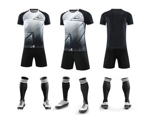 Camiseta de fútbol para hombres adultos, juegos de Casa/visitante, camisetas de fútbol, uniforme de media manga, 100% poliéster, ropa antibacteriana ecológica - Product Image 5