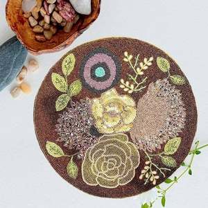 Hexagonal Shape <b>Beaded</b> Coasters for Wedding New Design Table Coaster for Kitchen Dining Table Decoration Wedding Tableware - Product Image 5