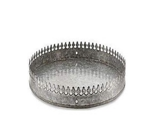 ถาดโลหะเคลือบทองดีไซน์รูปใบไม้ที่สวยงามหลากหลายแบบหรูหราถาดโลหะดีไซน์แบบโบราณสำหรับชิ้นสูง - Product Image 6