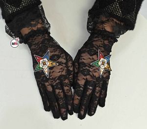 Wholesale 2025 Customized OEM <b>White</b> Black <b>Lace</b> Gloves Comfortable Breathable Anti Pilling Low Price Glove Embroidery Patch <b>Lace</b> - Product Image 4