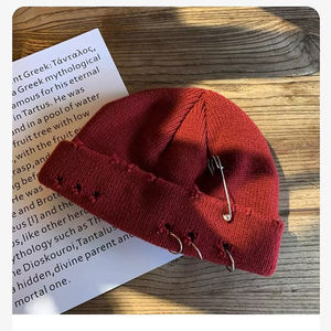 Regular Fit Luxury Wool Blend Beanie for Unisex Custom Logo 3D Embroidery Winter Hat with Custom Colors Sizes Beanie Hat - Product Image 5