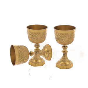 Copa de Vino de Latón de Última Colección |   Copa de Vino Real Hecha a Mano |   Cáliz Decorativo Medieval, Colección de Regalos de Lujo Vintage - Product Image 1