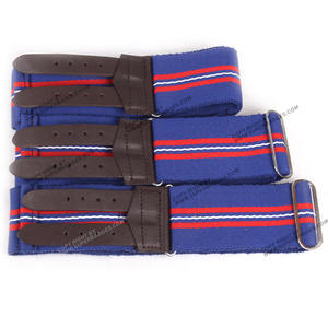 Cadet Stable Belts 6 to 7.5cm Width Customized Web Anti <b>Slip</b> Canvas Polyester Belt with <b>Waist</b> Adjuster Brass Buckle - Product Image 2