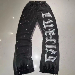 Biểu Tượng Tùy Chỉnh Thiết Kế Người Đàn Ông Của Trọng Lượng Nhẹ Giản Dị Sọc Thẳng Theo Dõi Thể Thao Lỏng Phù Hợp Với Baggy Bùng Chân Rộng Tùy Chỉnh - Product Image 1