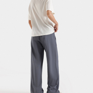 New Trending Canvas Regular Fit Autumn Flare <b>Trousers</b> for Women / OEM Breathable Lightweight Flat Women's Comfortable <b>Trousers</b> - Product Image 4