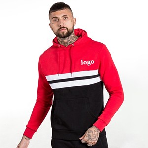 French Terry Oversized Pullover Hoodie Logotipo personalizado cuello en V Chándales Alta calidad 450G Heavyweight Cotton Fleece Set - Product Image 4