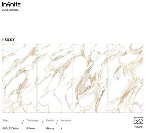 Azulejos de Porcelana con Aspecto de Mármol para Piso y Pared, Tamaño Completo para Garaje, 600X1200mm, Azulejos de Mármol Pulido para Pisos y Paredes de Hoteles y Hogares - Product Image 2