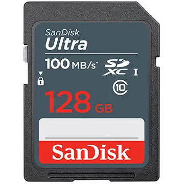 100% Sandisk original SDSDUNR-128G-GN3IN SD Card For SDHC 128GB R100