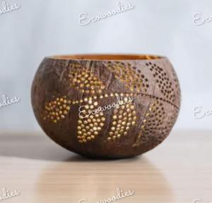 Vendedor superior, tazas de cáscara de coco Natural, cáscara de coco, postre, helado, cuenco para servir, cuencos de madera para fiestas - Product Image 3