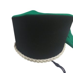 Chapeaux Shako Français Vintage en Cuir et Laine 100% avec Broderie à la Main et Logo Personnalisé - Product Image 6