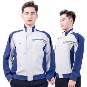 เสื้อแจ็กเก็ตใส่ทำงานสั้นสำหรับผู้ชายเครื่องแบบวิศวกรรมก่อสร้างป้องกันริ้วรอยระบายอากาศได้ดี - Product Image 5