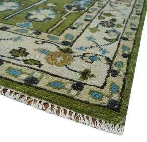 Factory Price Hand Knotted 8x10, 9x12, 10x14 ft. Royal Green and Ivory Traditional Turkish Style Tree Of Life Wool Area <b>Rug</b> - Product Image 5