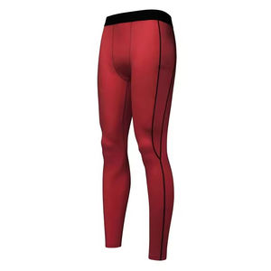Pantalones deportivos informales de compresión para hombre con logotipo personalizado, mallas deportivas ligeras de cintura alta de secado rápido para correr, pantalones para hombre - Product Image 1