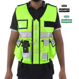 Dernier design Poches multifonctionnelles Gilet de sécurité réfléchissant haute visibilité Gilets de sécurité à fermeture éclair avant Gilet tactique haute visibilité - Product Image 4