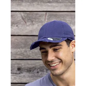 Custom Destroyed <b>Dad</b> <b>Hat</b> for Promotional Merchandising - Product Image 2