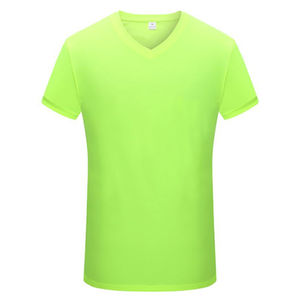 Camisetas personalizadas de alta calidad para hombre, camisetas de gran tamaño con estampado a cuadros de poliéster, camisetas con cuello en V para hombre al por mayor - Product Image 2