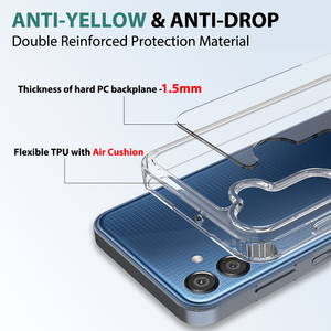 2024 nóng bán thả kháng trong suốt rõ ràng <span class=keywords><strong>Cover</strong></span> quay lại trường hợp điện thoại cho Samsung M15 Chống Xước Chống Vàng Trường hợp điện thoại - Product Image 3