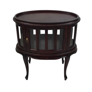 Antique Mahogany Wood Coffee Table Furniture with Wooden Tray Top an Elegant Touch Center Table for Classic Style Living Room - Product Image 4