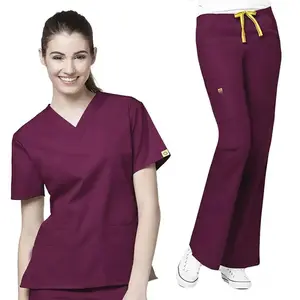 Uniformes médicos uniformes de manga corta de enfermería para hombres y mujeres OEM uniformes médicos hechos a medida conjuntos de uniformes de enfermería