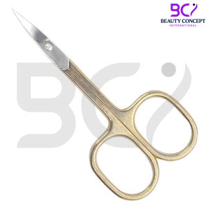 Outil de soin des ongles de beauté Ciseaux à ongles Produit en acier inoxydable à manche doré Ciseaux à ongles à cuticules pointues à pointe pointue - Product Image 5