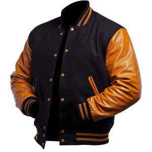 Meilleures vestes d'université stylées, manches longues, col ras du cou respirant, impression de logo personnalisé, veste de baseball pour hommes - Product Image 1