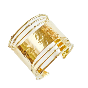 2024 June wedding brass jewelry Cutting Color Jewelry <b>Gold</b> Stylish Bangle Laser Cut Golden Polished for Women Handmade <b>Bracelet</b> - Product Image 4
