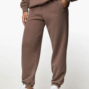 Oversize <b>Women</b> Zipper 450 Gsm Tracksuits Jogger Baggy Zip-up Hoodies <b>Sweatpants</b> Ladies Track Suits / 100% cotton tracksuit - Product Image 5