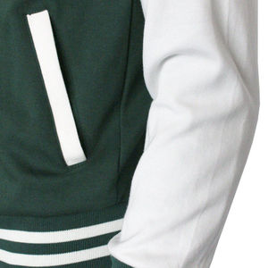 Veste bomber universitaire en cuir brodée en chenille sur toute la surface, veste de baseball pour hommes, vêtements de rue décontractés pour hommes, veste universitaire - Product Image 6