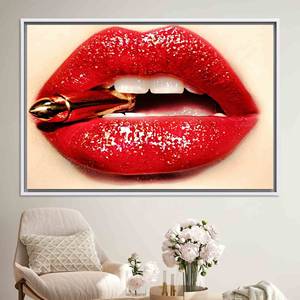 Art sensuel mature : Impression sur toile pour décoration murale moderne, TOILE ENCADRÉE BLANCHE - Product Image 1