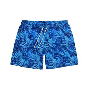 กางเกงขาสั้นผู้ชายผ้าโพลีเอสเตอร์แห้งเร็วสำหรับฤดูร้อน เอวสูง ทรงนิต สำหรับว่ายน้ำ ชายหาด ฟิตเนส ออกกำลังกาย สวมใส่สบาย มีเชือกผูก - Product Image 1