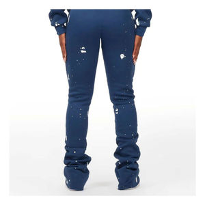 Costume de sport d'hiver à motif solide pour femmes pull à capuche et pantalon ensembles de sweat-shirt de sport pour femme - Product Image 4