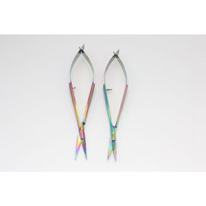 Tijeras Microquirúrgicas Castroviejo de Acero Inoxidable, Certificadas CE ISO, Juego de Instrumentos Quirúrgicos Rectos y Curvos, Reutilizables para Diagnóstico - Product Image 3