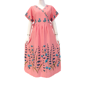 Robe décontractée pour femmes, col en V, style 'Chibi', robe traditionnelle indonésienne en rayonne de haute qualité - Product Image 3