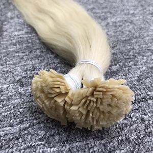 100% Extensiones de Cabello Humano Liso Virgen Vietnamita Remy I-tip Super Doble Dibujado en Color Rubio 100gr - Product Image 6