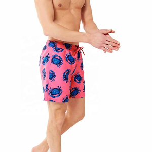 Pantalones cortos de natación para hombre más vendidos, directo de fábrica, secado rápido, cintura media, patrón de tablero de poliéster transpirable 100%, pantalones cortos de gran oferta - Product Image 5